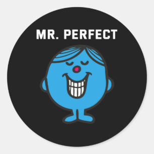 Sticker Rond Monsieur Parfait