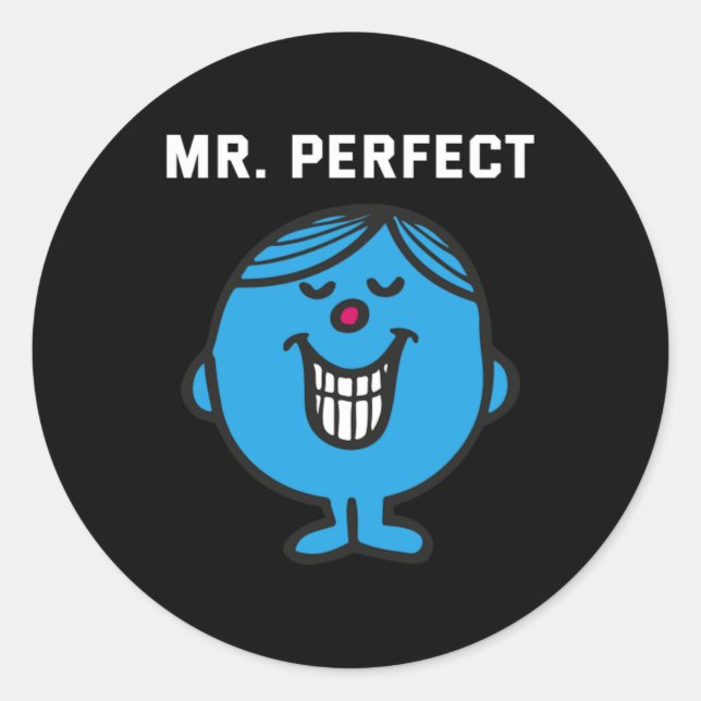 Sticker Rond Monsieur Parfait (Devant)