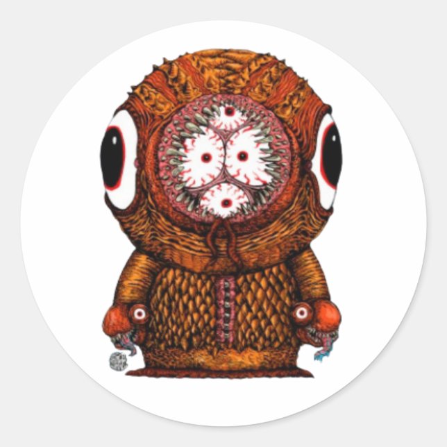 Sticker Rond Monster du Colorado (Devant)