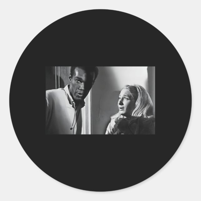 Sticker Rond Monster Horreur Movie Halloween nuit Zombie Vie (Devant)