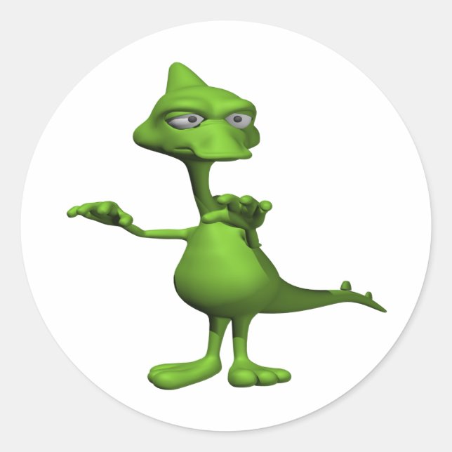 Sticker Rond Monster Lochness (Devant)