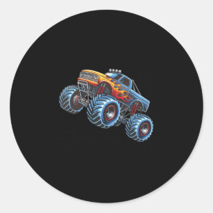 Sticker Rond Monster Truck Mama Maman Monster Truck Are My Jam