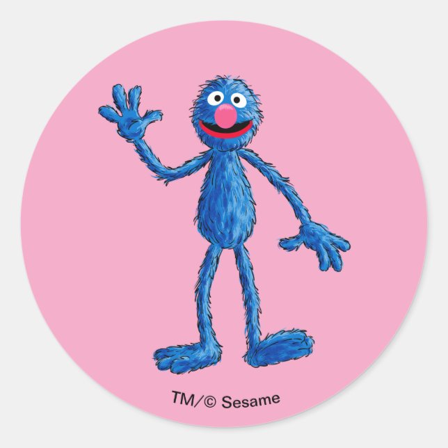 Sticker Rond Monstre à la fin de cette histoire | Grover (Devant)