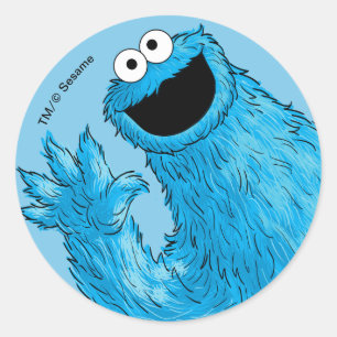 Sticker Rond Monstre au bout de cette histoire Cookie
