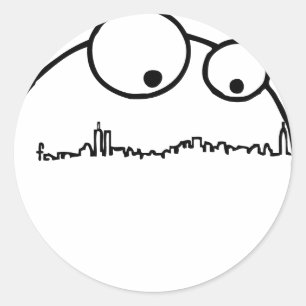 Sticker Rond Monstre de NY