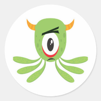 Sticker Rond monstre des cyclops