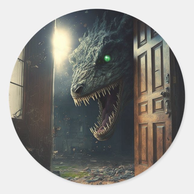 Sticker Rond Monstres lurk (Devant)