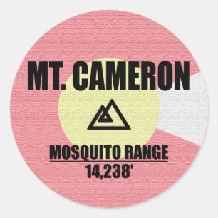 Sticker Rond Mont Cameron