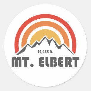 Sticker Rond Mont Elbert