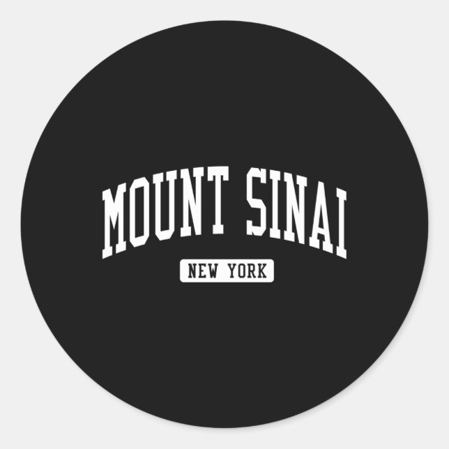 Sticker Rond Mont Sinai New York Ny Sports sportifs (Devant)