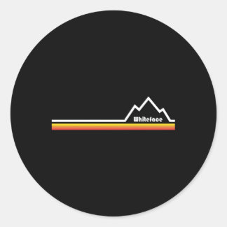 Sticker Rond Mont Whiteface