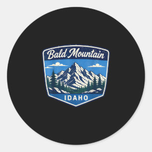 Sticker Rond Montagne chauve idaho montagne randonnée plein air