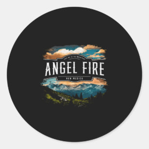 Sticker Rond Montagnes Angel Fire Nouveau-Mexique Randonnée Ext