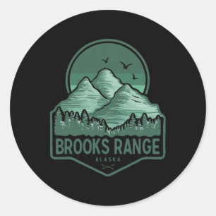 Sticker Rond Montagnes Brooks Range Alaska Randonnée Extérieur