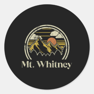 Sticker Rond Montagnes du Mt. Whitney Californie Randonnée Exté