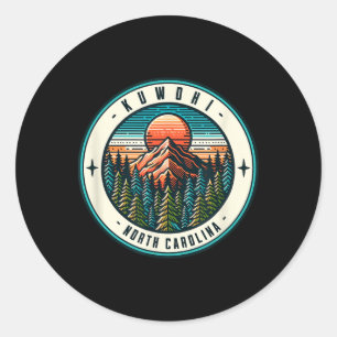 Sticker Rond Montagnes Kuwohi Caroline du Nord Clingmans Dome G