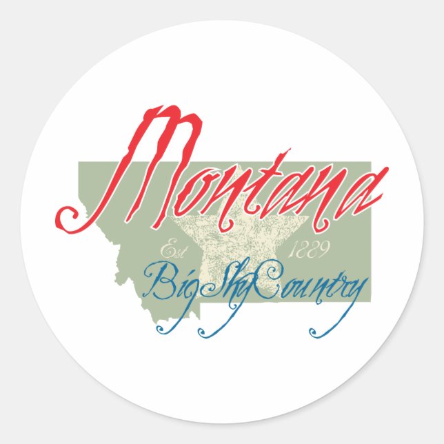 Sticker Rond Montana (Devant)