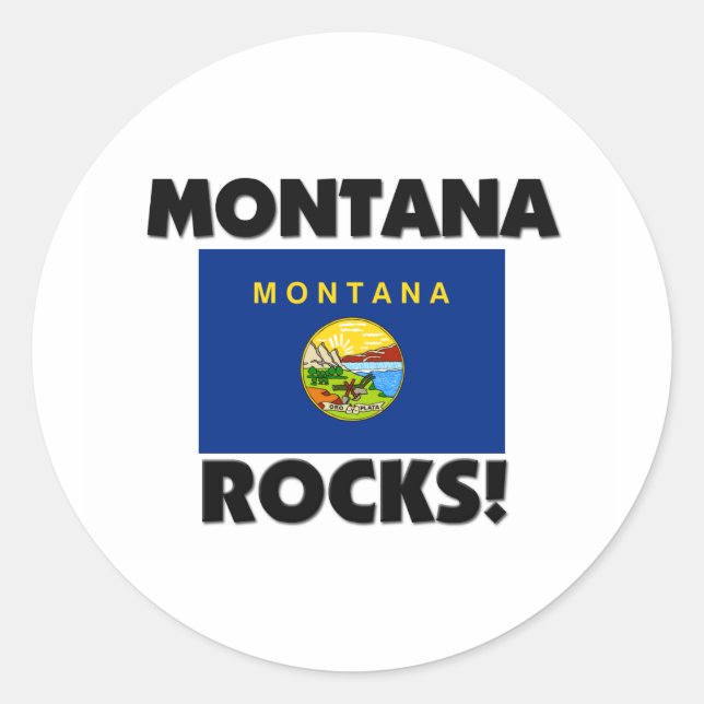 Sticker Rond Montana Rocks (Devant)