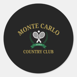 Sticker Rond Monte Carlo Country Club Tennis Esthétique