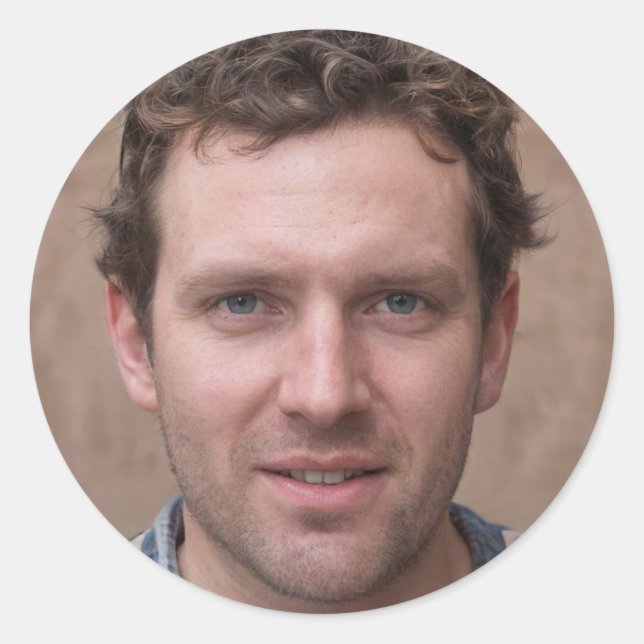 Sticker Rond Monter au-dessus (Devant)