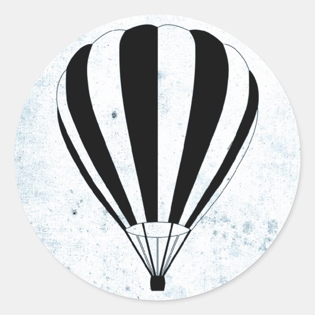 Sticker Rond montgolfière (Devant)