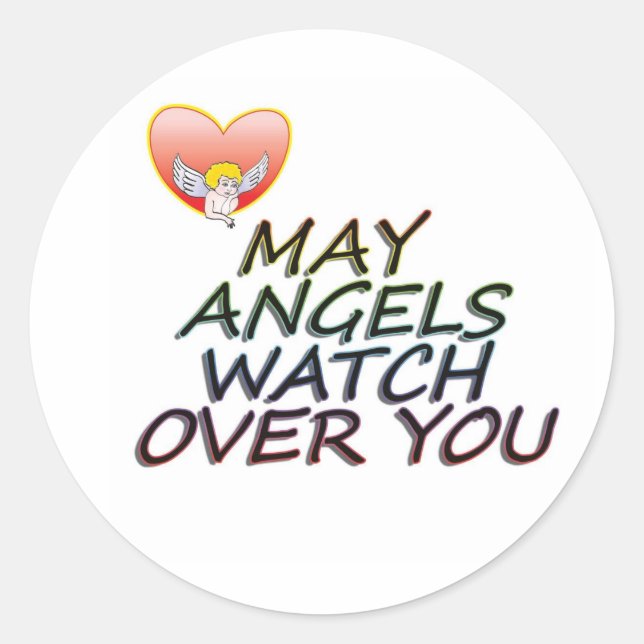 STICKER ROND MONTRE D'ANGLES DE MAI AU-DESSUS DE VOUS (Devant)