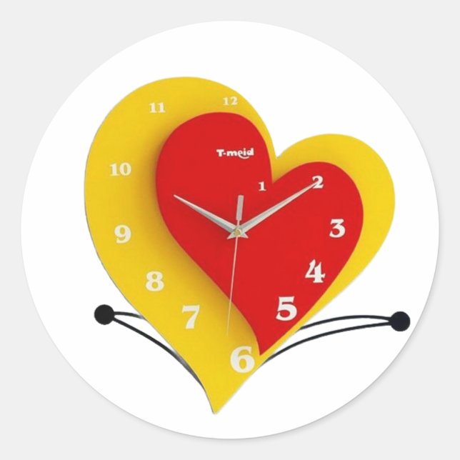 Sticker Rond Montre Murale  (Devant)