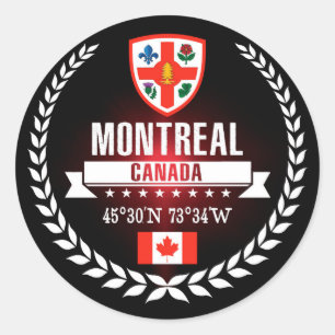 Sticker Rond Montréal
