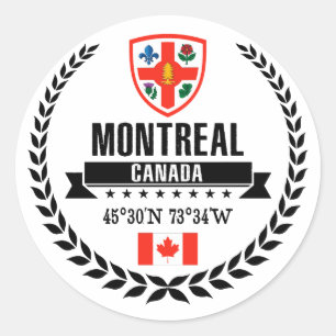 Sticker Rond Montréal