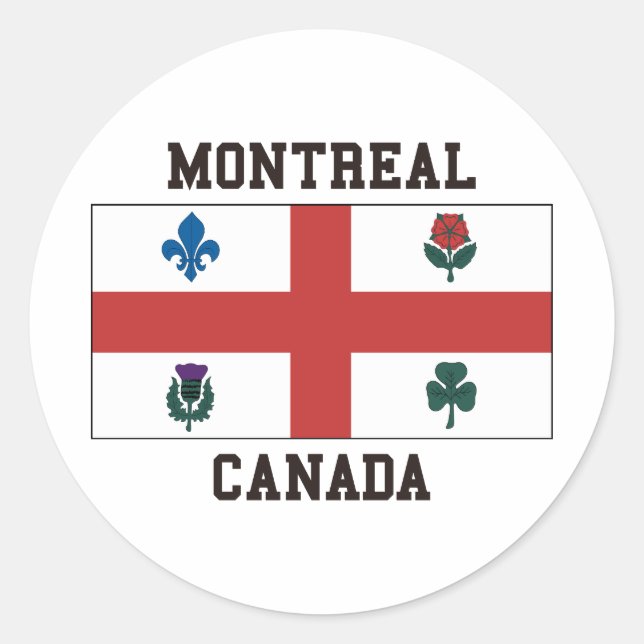 Sticker Rond Montréal Canada (Devant)
