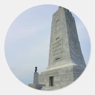 Sticker Rond Monument des frères Wright