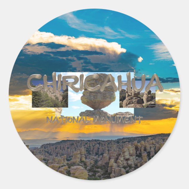 Sticker Rond Monument national d'ABH Chiricahua (Devant)