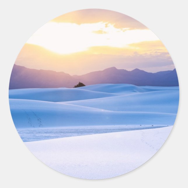 Sticker Rond Monument national de White Sands 3 (Devant)