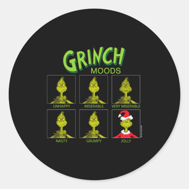 Sticker Rond Moods Chart Christmas Edition  (Devant)