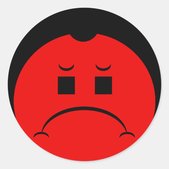 Sticker Rond Moody Stoplight Trio Ron Buckstopper Face (Devant)