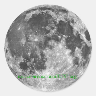 Sticker Rond Moon Colony 2022 - Marcusmoon2022.org