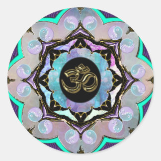 Sticker Rond Moon Mandala