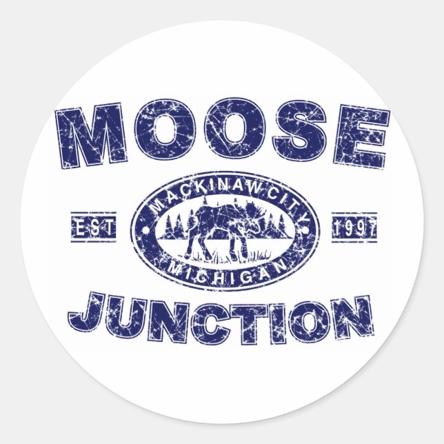 Sticker Rond Moose-Junction-Distressed-[ (Devant)
