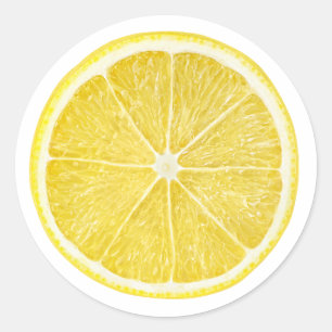 Sticker Rond Morceau de citron