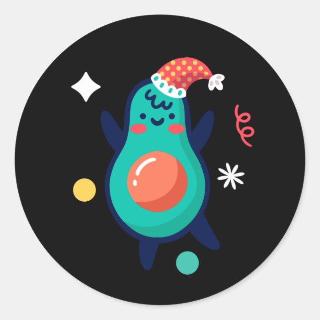 Sticker Rond Moriah Elizabeth le dinosaure (Devant)