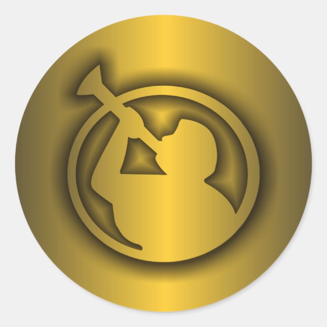 Sticker Rond Mormon Gold (Devant)