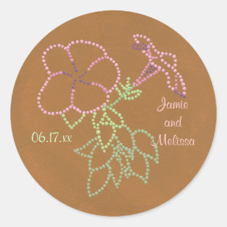 Sticker Rond Morning Glories, Mariage Enregistrer les autocolla