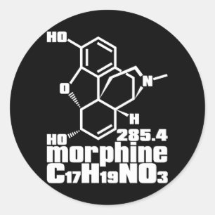 Sticker Rond morphine