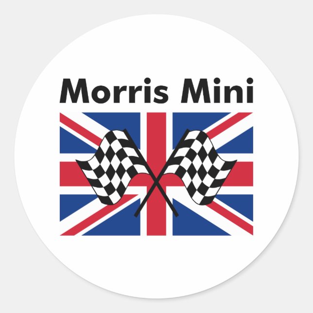 Sticker Rond Morris Mini classique (Devant)
