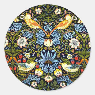 Sticker Rond Morris - Strawberry Thief,