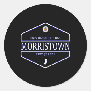 Sticker Rond Morristown New Jersey Morristown