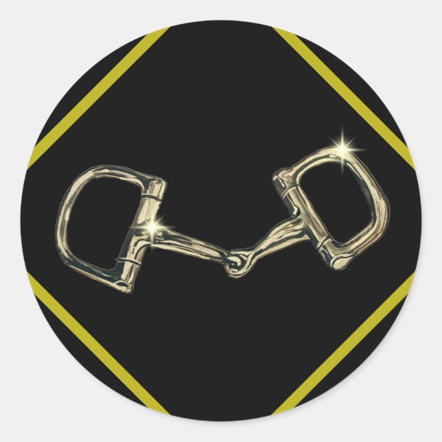 Sticker Rond morsure en diamant (Devant)