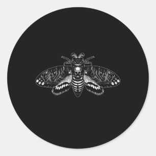 Sticker Rond Mort'S Head Hawkmoth Meto Mori Genus Acherontia M