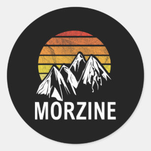 Sticker Rond Morzine France Alp Ski Resort Snowboard