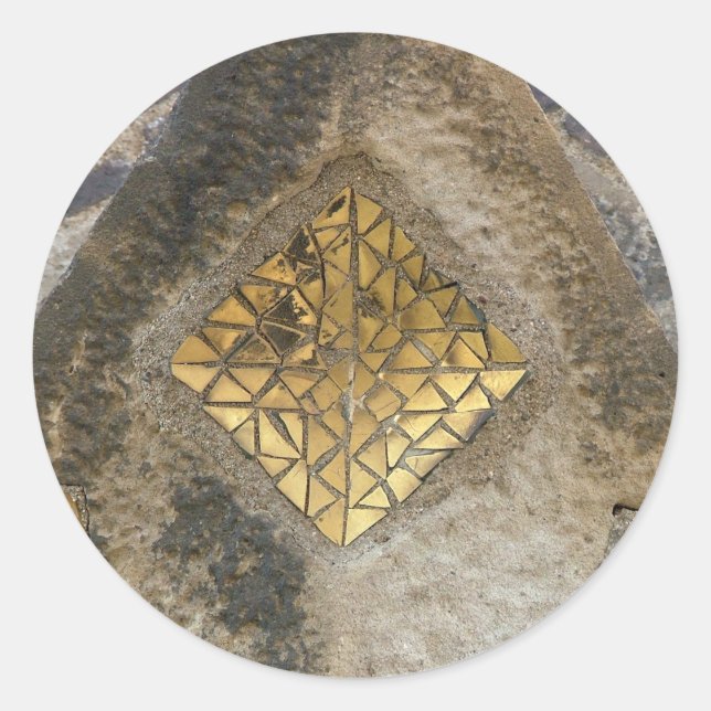 Sticker Rond Mosaïque (Devant)